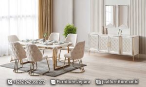 Diskon Akhir Tahun Meja Makan Mewah Stainless Murah FS-245