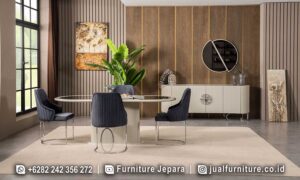 Interior Ruang Meja Makan Mewah Stainless FS-301