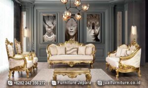 Sofa Ruang Tamu Turki Mewah Luxury Royal Gold FS-315