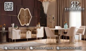 Meja Makan Best Seller Stainless Mewah Modern FS-450