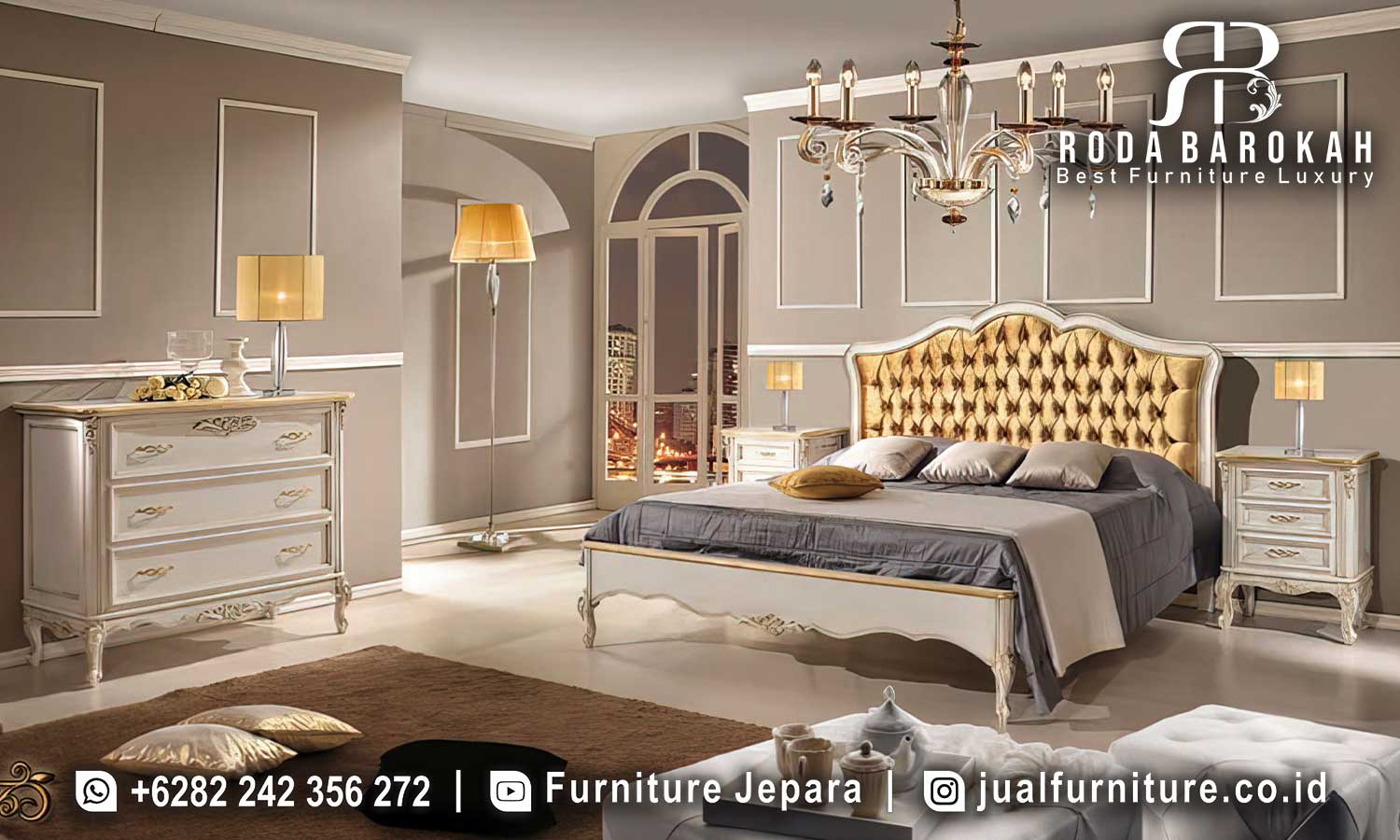 Terpopuler Tempat Tidur Lumina Mewah Model Cantik FS-895