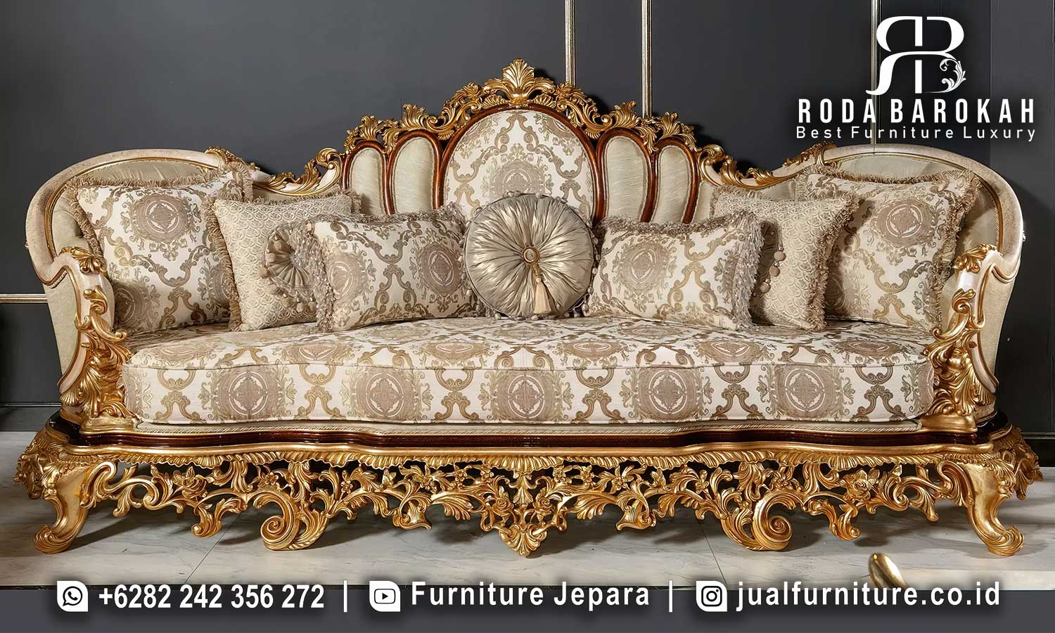 Sofa Tamu Mewah Terbaru Lucca Karya Jepara FS1017