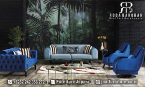 Jual Sofa Mewah Klasik Ravenna Ornamen Elegan FS-981 dengan busa density tinggi dan kaki metal, sempurna untuk ruang tamu modern minimalis Anda.