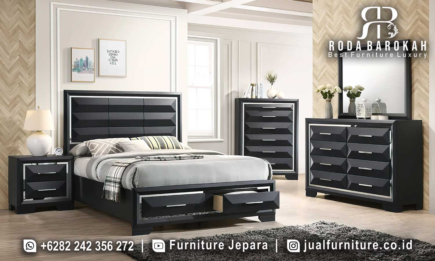 Jual Kamar Tidur Minimalis Modern Royale Tampilan Eksklusif FS1202
