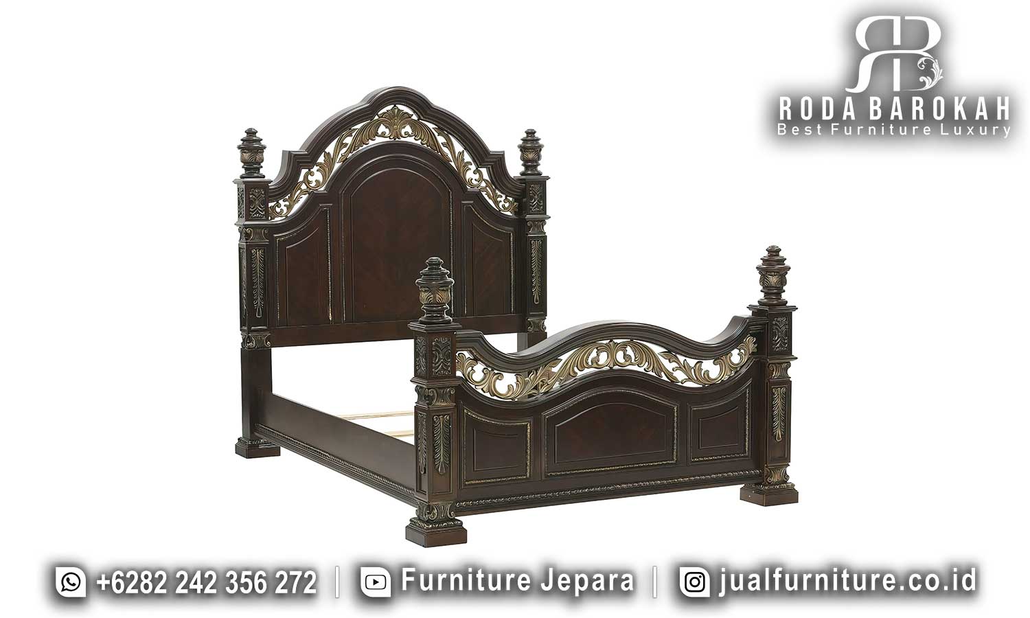 Harga Tempat Tidur Jati Mewah Terbaru FS1453