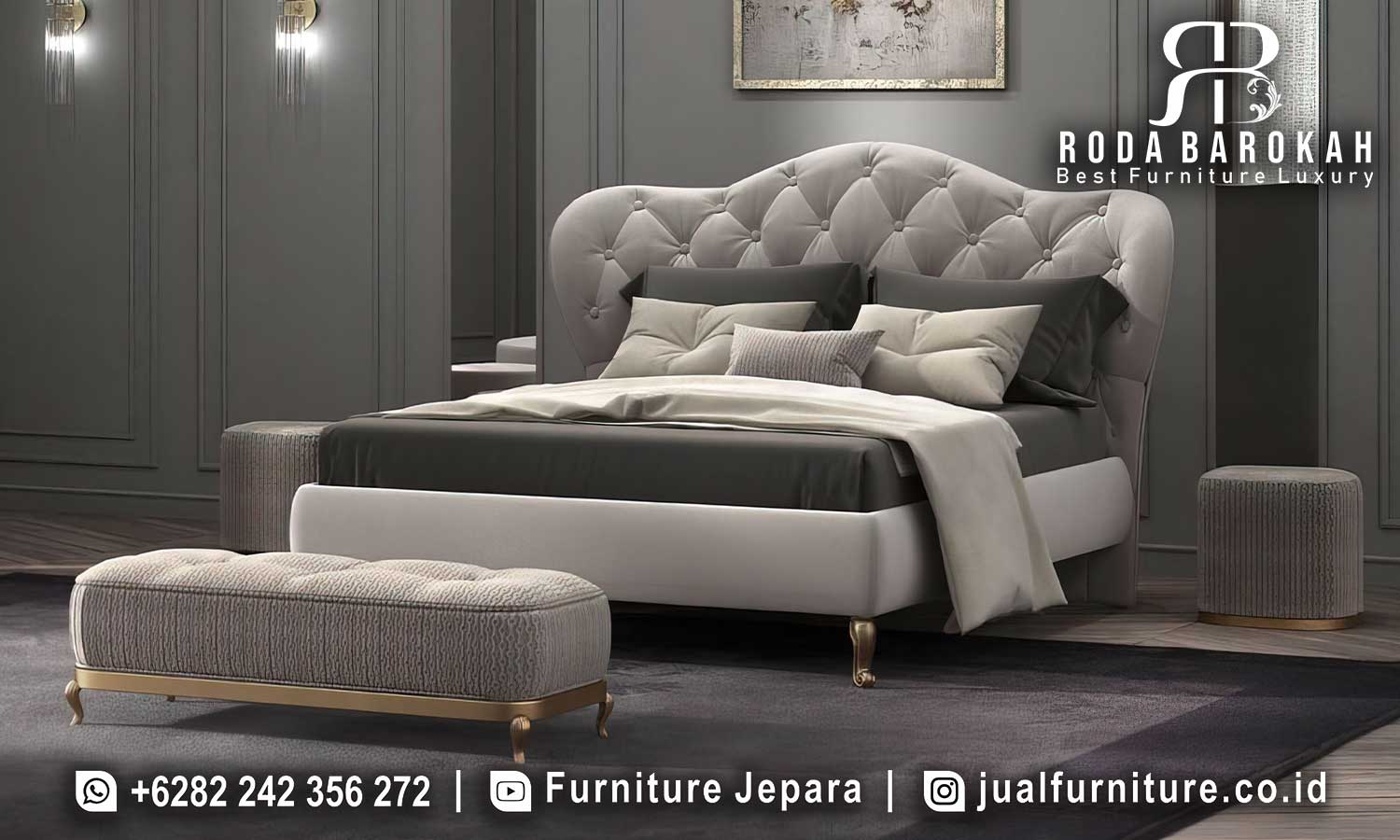 Kamar Tidur Mewah Portofino Relief Detail FS1428
