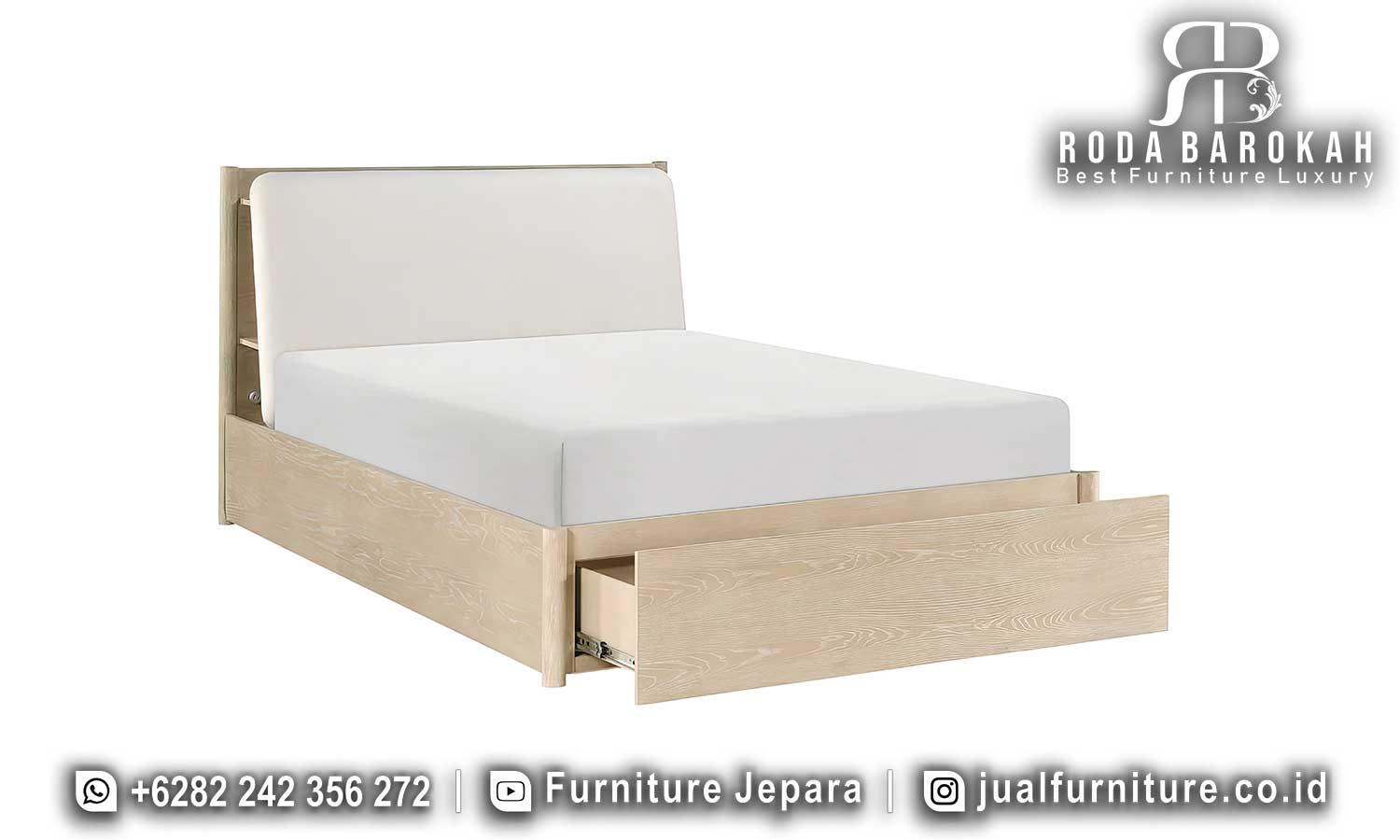 Model Tempat Tidur Japandi Mewah Estetik Terbaru FS1455