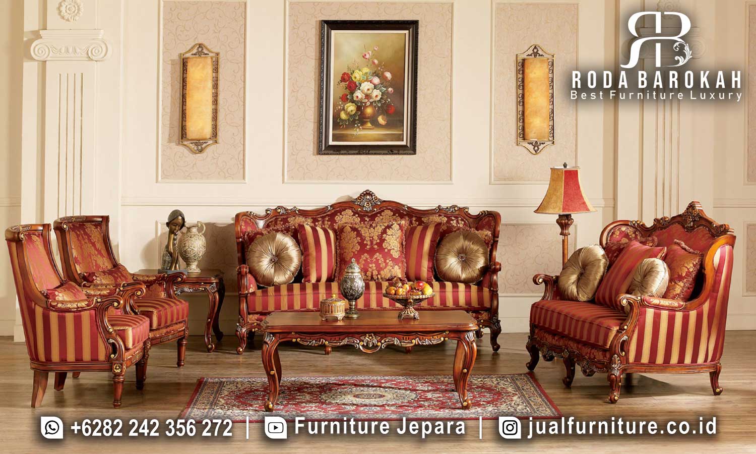 Sofa Tamu Jati Nobile Handmade Jepara FS1379