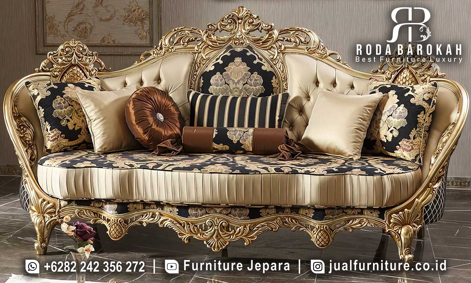 Sofa Tamu Mewah Ukir Maestro Mebel Jepara FS1283