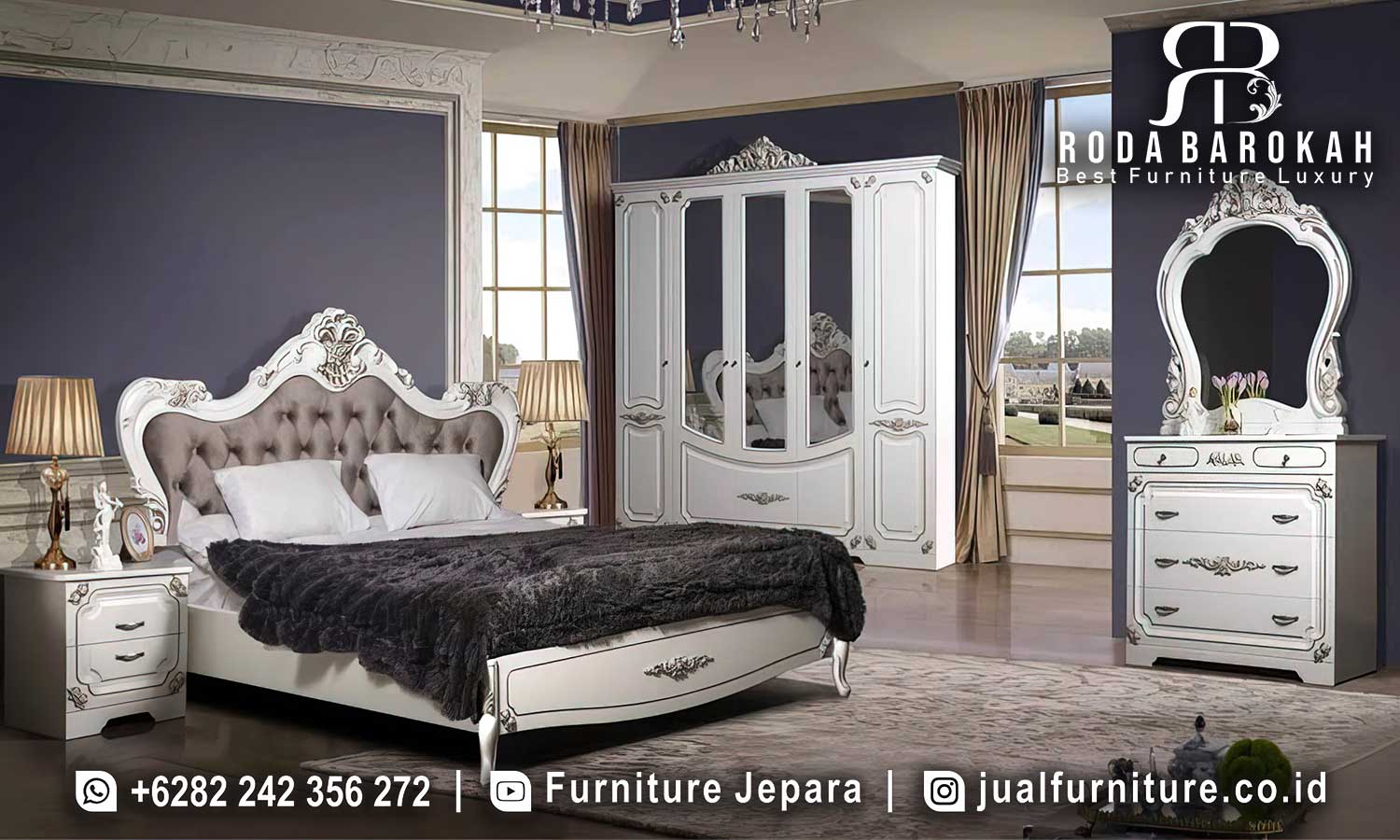 Tempat Tidur Mewah Mantova Nuansa Elegan FS1324