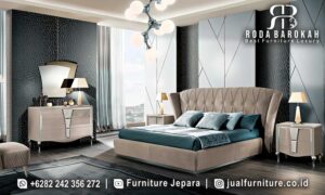 Tempat Tidur Minimalis Modern Dubrovnik Sambungan Kuat FS1297 terbuat dari kayu jati dengan finishing dicat dempulan, menghadirkan nuansa elegan dan nyaman untuk tidur berkualitas.