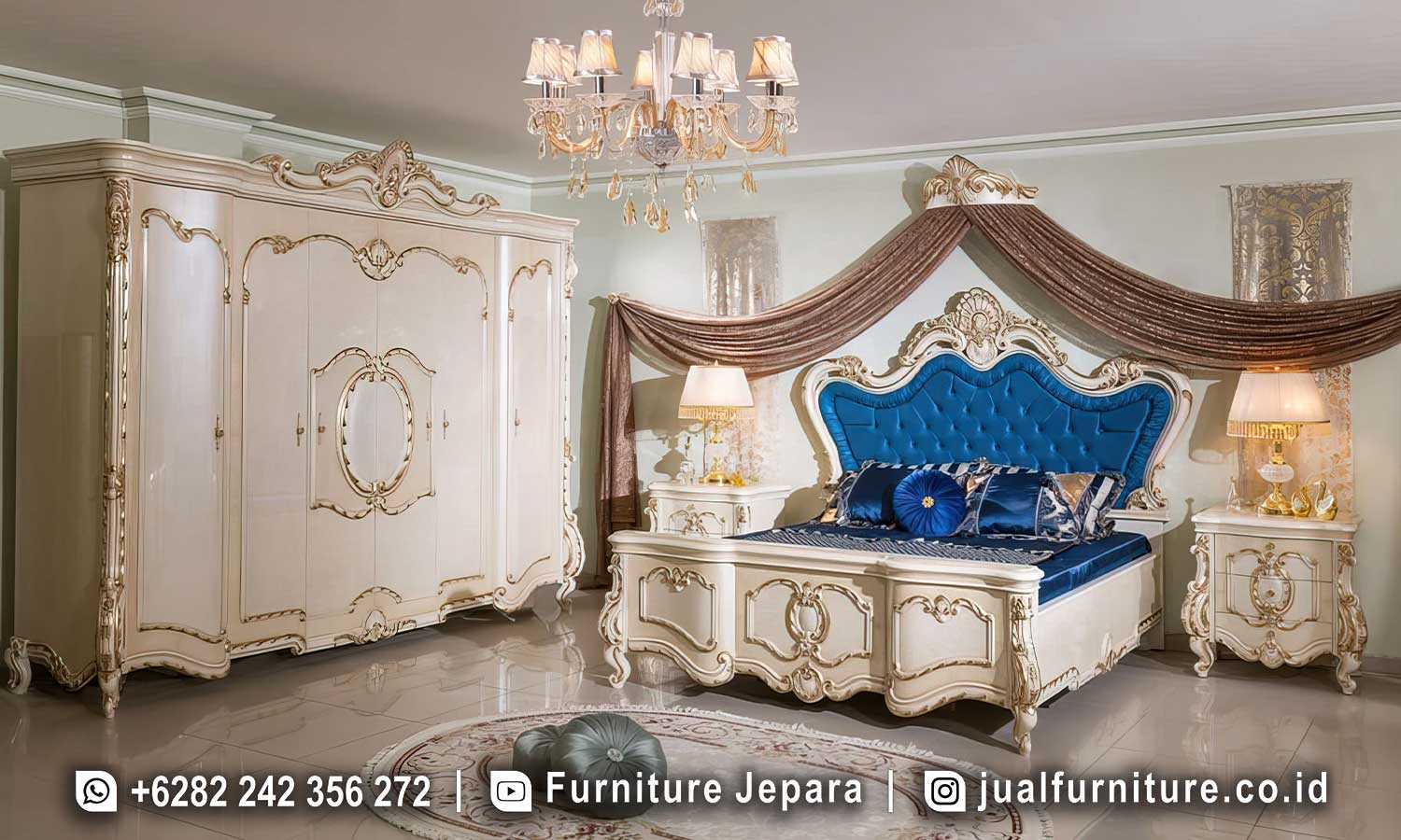 Koleksi Tempat Tidur Mewah Gaya Royal Suite FS1491