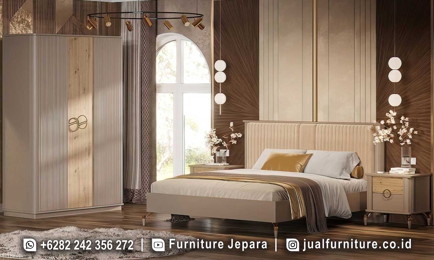 Set Kamar Tidur Mewah Modern Japandi Style FS1468