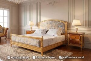 Set Tempat Tidur Mewah Klasik Ukiran Gold FS1513