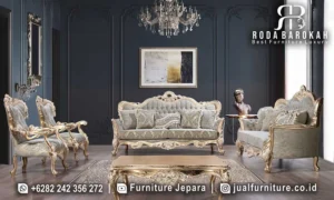 Sofa Ruang Tamu Mewah Gaya Eropa Klasik FS1464